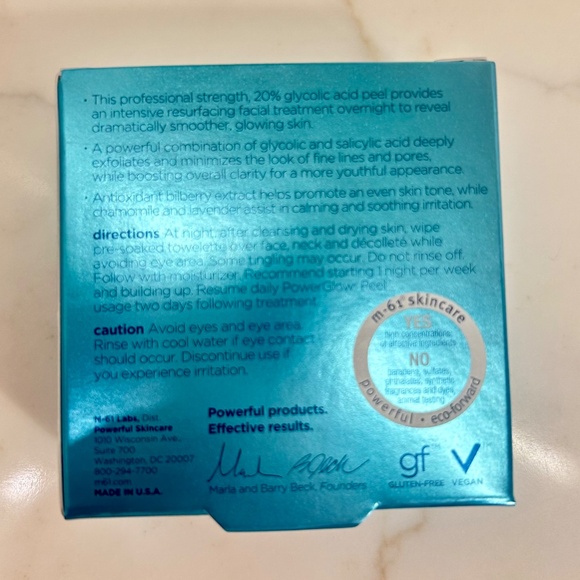 m-61 PowerGlow Peel - Extra Strength 20% Glycolic Acid - 8 Treatments - NIB - Picture 2 of 5
